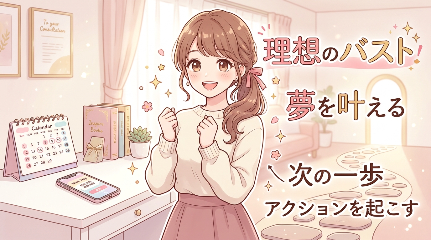 理想のバストを叶えるための次の一歩、カウンセリング相談